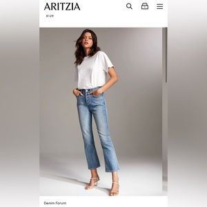 Aritzia - Denim Forum The Bailey Crop Flare jeans size 24
